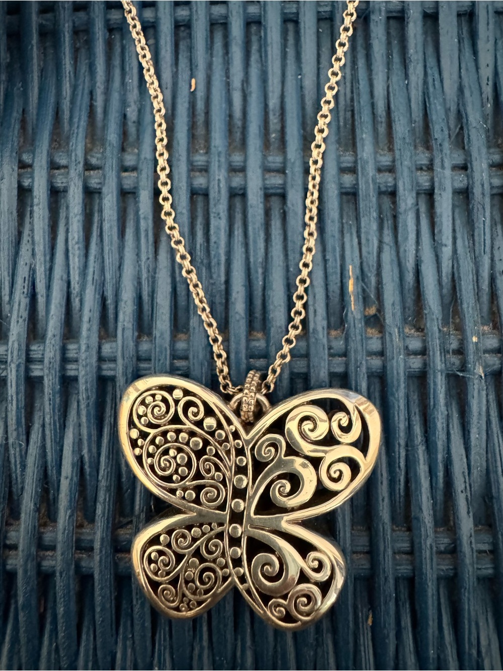 Brighton Contempo Butterfly Silver Necklace D30287